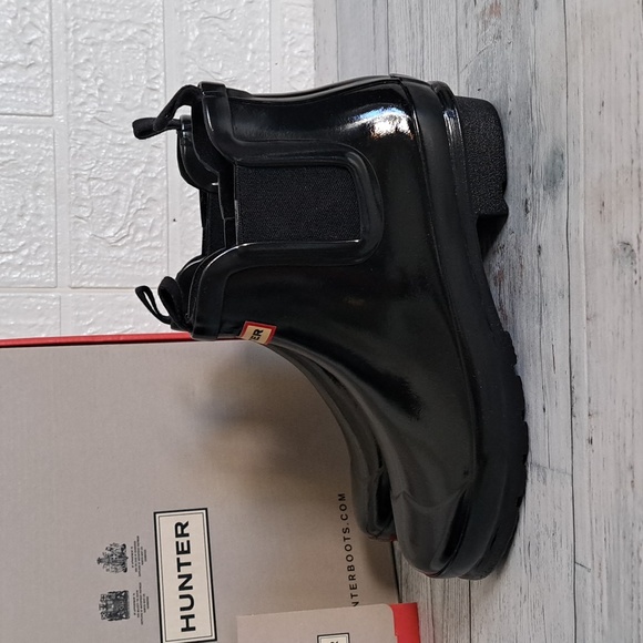 Hunter Big Kids Original Gloss Chelsea Boots 3B/4G - Picture 5 of 11